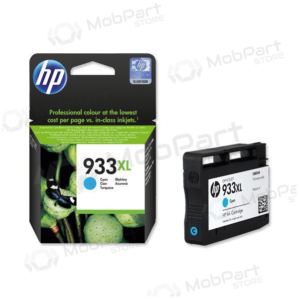 HP No.933 XL (CN054AE), cartuccia ciano per stampanti a getto d'inchiostro, 825 pagine.