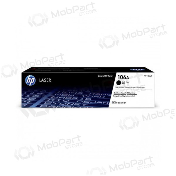 HP (W1106A, 106A), toner nero per stampanti laser, 1000 pagine.