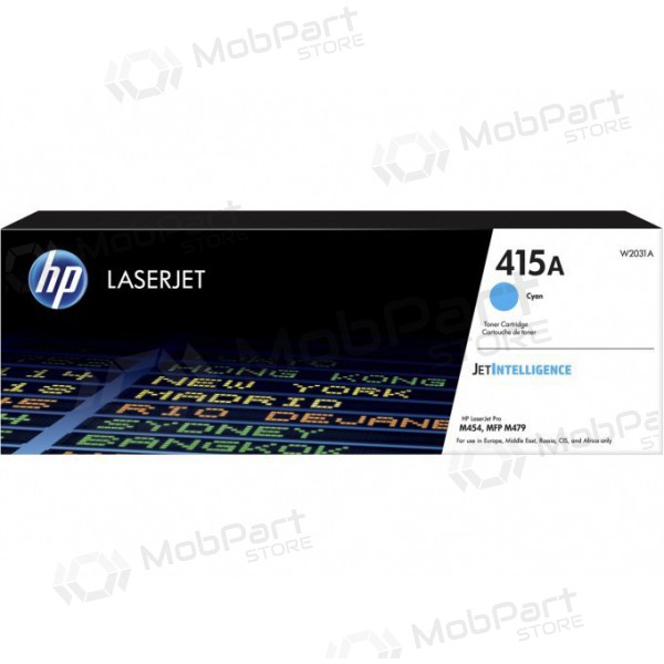 HP (W2031A, 415A), cartuccia ciano per stampanti laser
