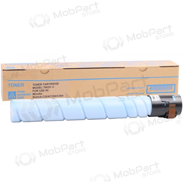 Konica-Minolta TN-321 (A33K450), cartuccia ciano per stampanti laser, 25000 pagine