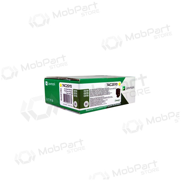 Lexmark return (74C2SYE, 074C2SY0), giallo cartuccia per stampanti laser, 7000 pagine.