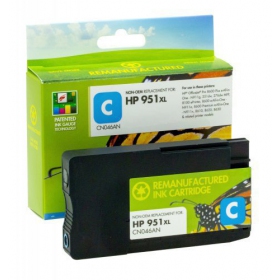 Cartuccia compatibile Static Control HP 951XL (CN046AE) con nuovo chip, ciano, per stampanti a getto d'inchiostro, 1500 pagine.