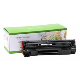 Cartuccia toner nera compatibile Static Control per stampanti laser, compatibile con HP CB435A/ CB436A/ CE285A e Canon CRG 725, resa 1500 pagine.