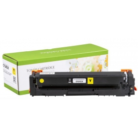 Cartuccia toner compatibile Static Control HP 203X (CF542X) / Canon CRG-054HY, giallo, con chip nuovo, per stampanti laser, resa 2500 pagine.