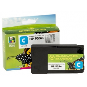 Cartuccia compatibile HP 953XL (F6U16AE) con nuovo chip, colore ciano, per stampanti a getto d'inchiostro, 1600 pagine.