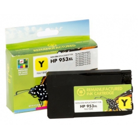 Cartuccia d'inchiostro compatibile Static Control HP 953XL (F6U18AE) con nuovo chip, colore giallo per stampanti inkjet, 1600 pagine.