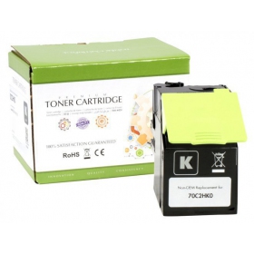 Toner compatibile nero Static Control per Lexmark 702HK (70C2HK0), per stampanti laser, 4000 pagine.