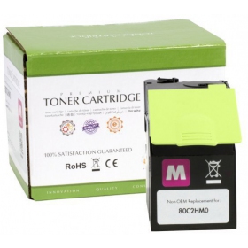 Non originale Static Control Lexmark 802HM (80C2HM0), cartuccia toner magenta per stampanti laser, 3000 pagine.