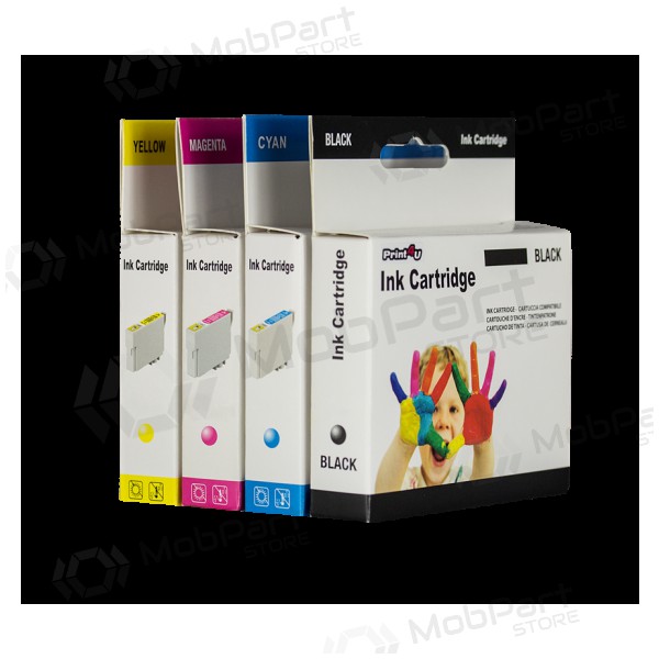 Neoriginale Print4U Epson T2714 (27XL) (C13T27144010), giallo cartuccia per stampanti a getto d'inchiostro, 1100 pagine.