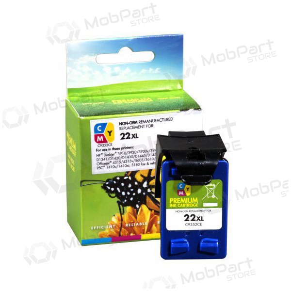 Cartuccia compatibile tricolore Static Control HP 22XL (C9352CE) per stampanti inkjet, 415 pagine.