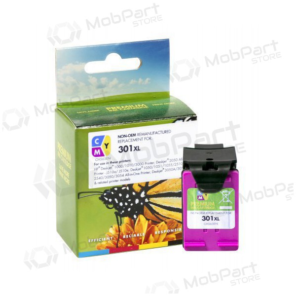 Cartuccia compatibile Static Control HP 301 XL (CH564EE) tricolore per stampanti a getto d'inchiostro, 330 pagine.