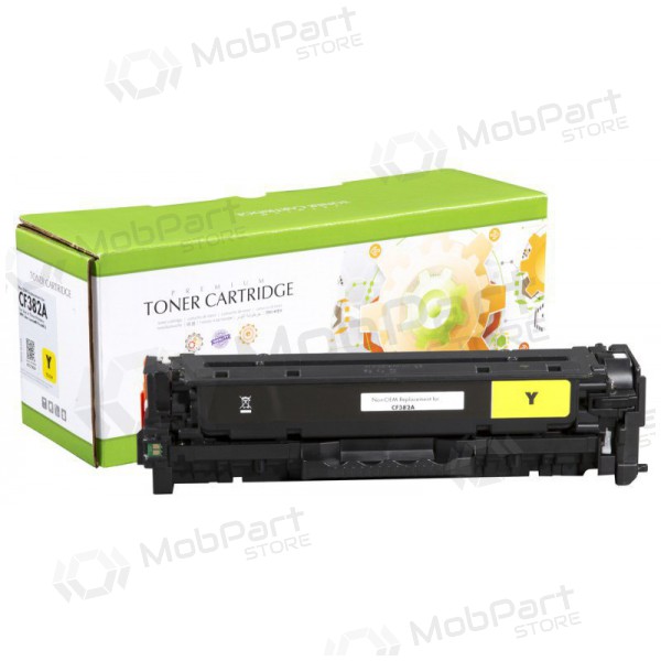 Cartuccia toner compatibile Static Control HP 312A (CF382A) gialla per stampanti laser, 2700 pagine.