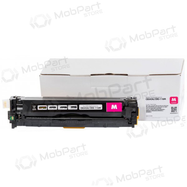 Cartuccia toner compatibile Static Control, colore magenta, per stampanti laser HP CB543A/CE323A/CF213A e Canon CRG716, resa 1400 pagine.