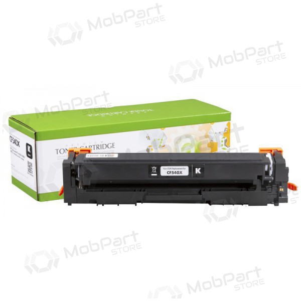 Toner compatibile nero per stampanti laser, con nuovo chip. Equivalente a HP 203X (CF540X) e Canon CRG-054HK, resa 3200 pagine.
