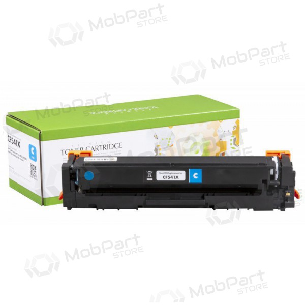 Cartuccia toner compatibile Static Control HP No.203X (CF541X)/Canon CRG-054HC ciano con nuovo chip, per stampanti laser, 2500 pagine.