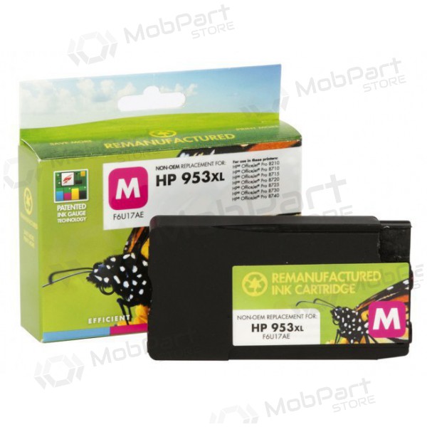 Cartuccia Compatibile Static Control per HP 953XL (F6U17AE) Magenta, con nuovo chip, 1600 pagine.