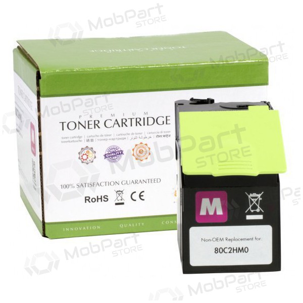 Non originale Static Control Lexmark 802HM (80C2HM0), cartuccia toner magenta per stampanti laser, 3000 pagine.