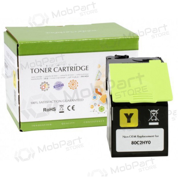 Neoriginale Static Control Lexmark 802HY (80C2HY0), giallo cartuccia per stampanti laser, 3000 pagine.