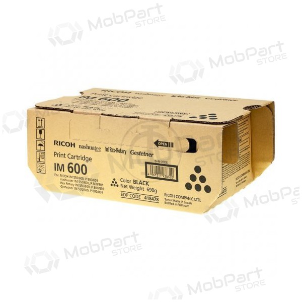 Ricoh IM 600 (418478), cartuccia nera per stampanti laser, 25500 pagine