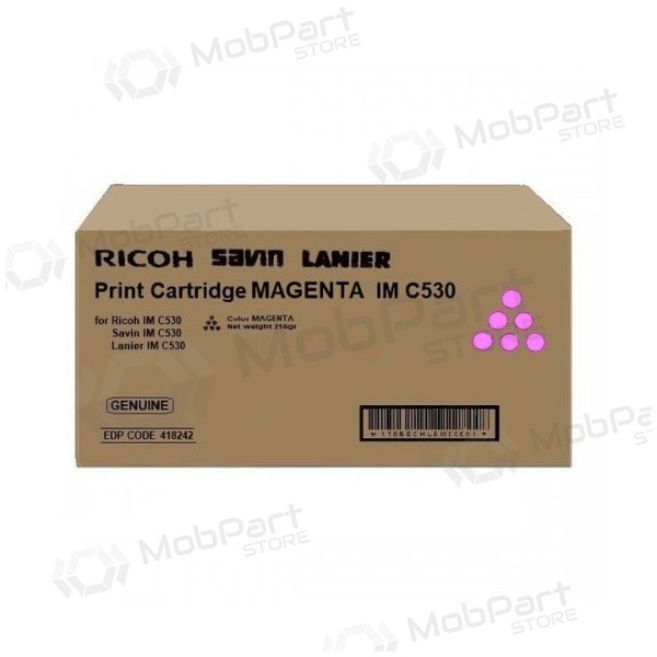 Ricoh IMC530 (418242), cartuccia magenta per stampanti laser, 18000 pagine