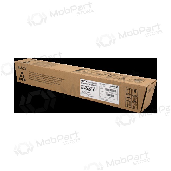 Ricoh MP C6003 (841853), nero cartuccia per stampanti laser, 33000 pagine.