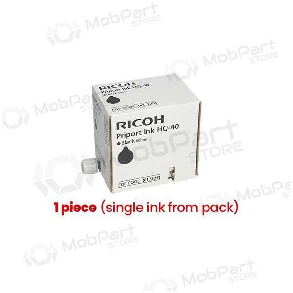 Ricoh Priport HQ-40 (817225) Cartuccia d'inchiostro, Nero (1 pz)