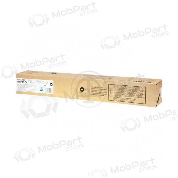 Cartuccia toner ciano originale Sharp alta capacità (MX61GTCA) per stampanti laser, 24.000 pagine.