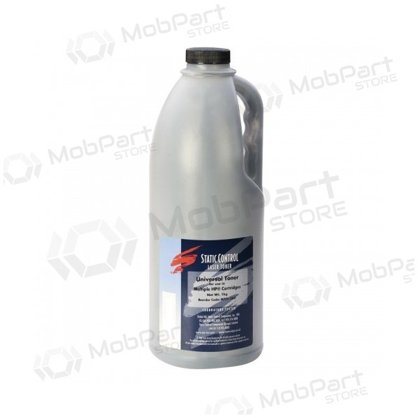 Polvere di toner Static Control HP Q2612A Q5949A/X Q7553A/X Q1338A CE505A/X Q5942A/X Nera, 1kg.